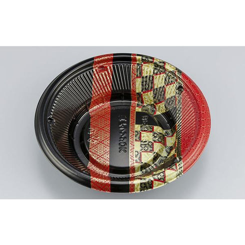 【蓋付き】BF丸丼19L(越後赤) 【本体600枚・蓋600枚セット】